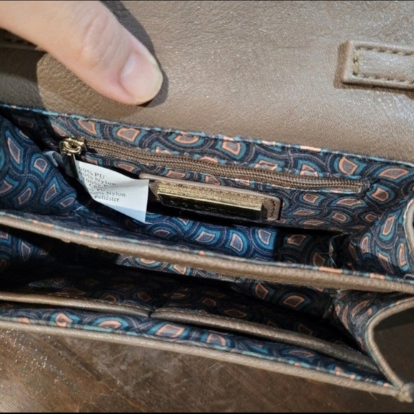 Big Buddha Mini Crossbody Bag - Brown with gold accents - Picture 3 of 7